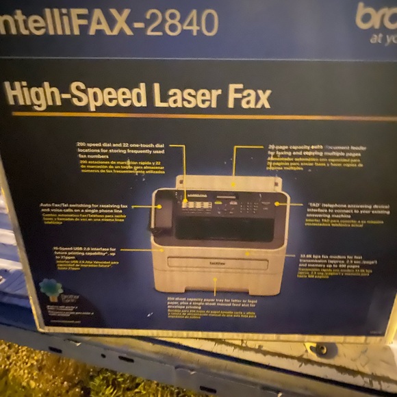 IntelliFAX 2840 high speed laser Fax - Picture 1 of 1